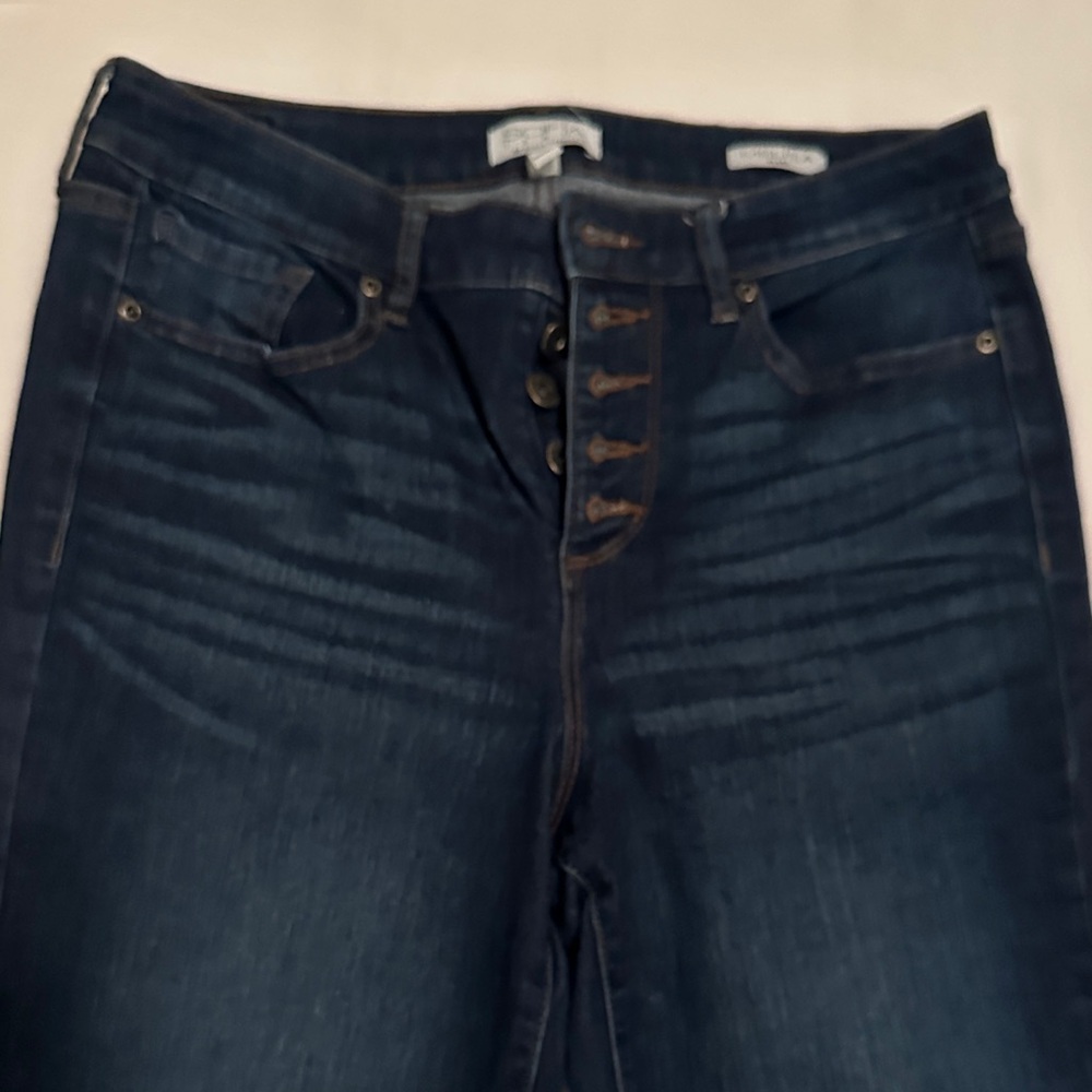 Sofia by Sofia Vergara High Rise Melisa Flare Dark Blue Jeans